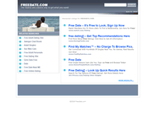 Tablet Screenshot of freedate.com